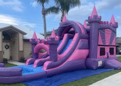 234364AE 6233 442B 86CF 7C56F7FD68A4 1686678486 Mega Pink Castle Dual Lane Bounce & Slide