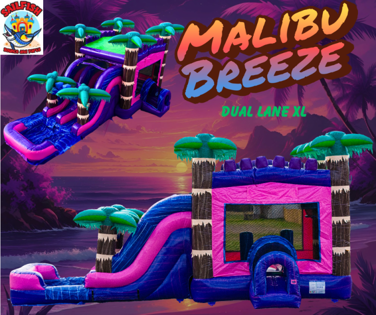 Malibu Breeze XL Dual Lane Bounce & Slide