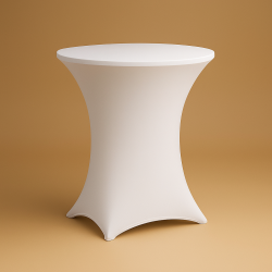 Cocktail Table Linen (White Spandex)