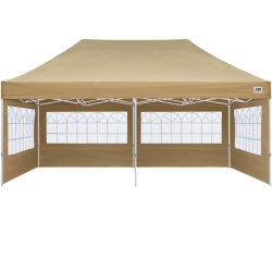 10x20 Beige Canopy Tent (with window sidewalls)