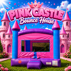 Pink Castle Bounce House