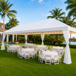 Elite- 20x30 Frame Tent Package~48 Guests