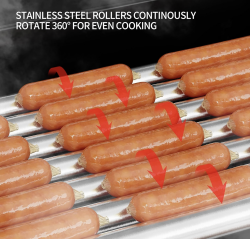 IMG 1079 1787199165 Hot Dog Roller Grill – 30 Hot Dog Capacity