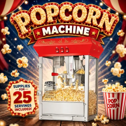 Popcorn Machine - 25 Servings Included