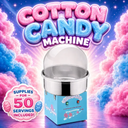 Cotton Candy Machine – 50 Servings Included