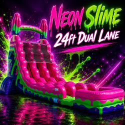 24ft Neon Slime Dual Lane